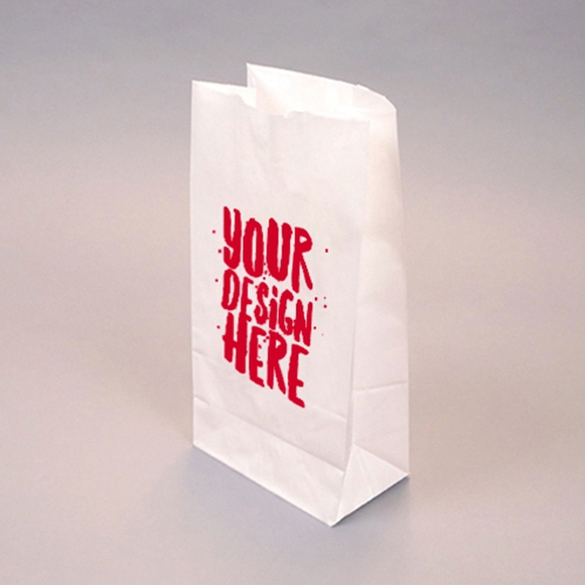 Custom-Printed White Kraft 12-lb Ba